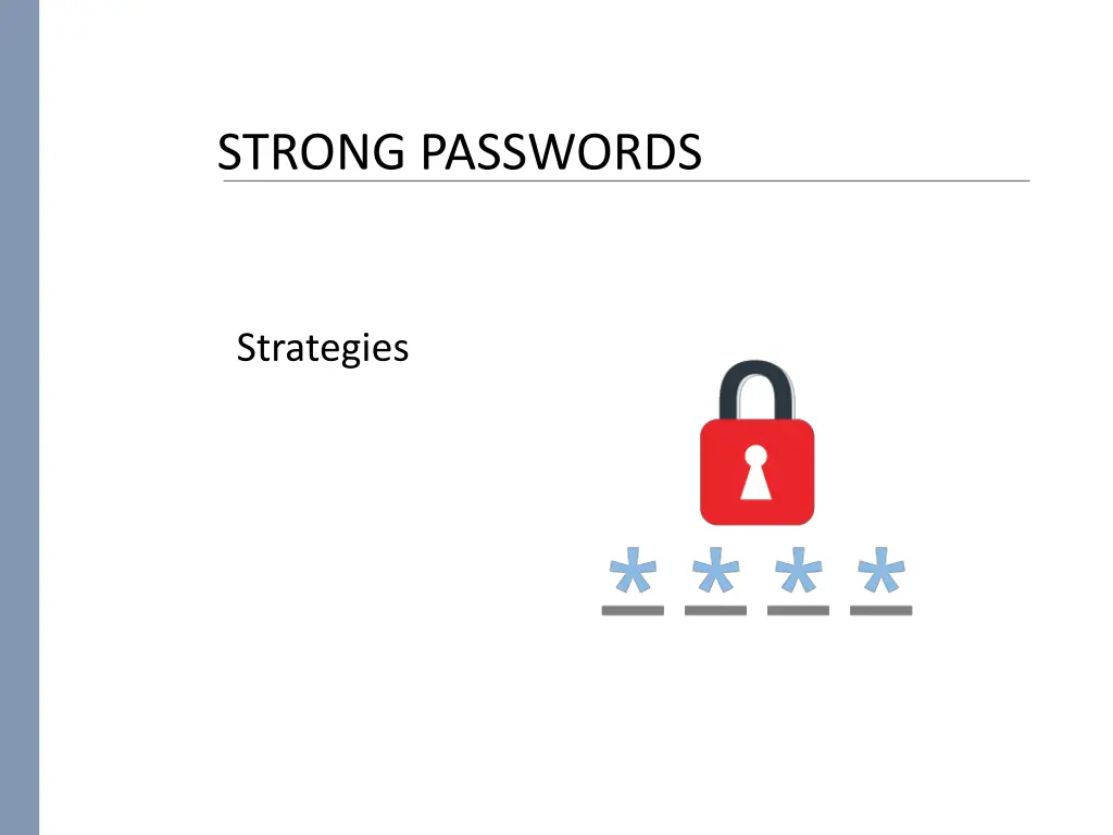 strong passwords