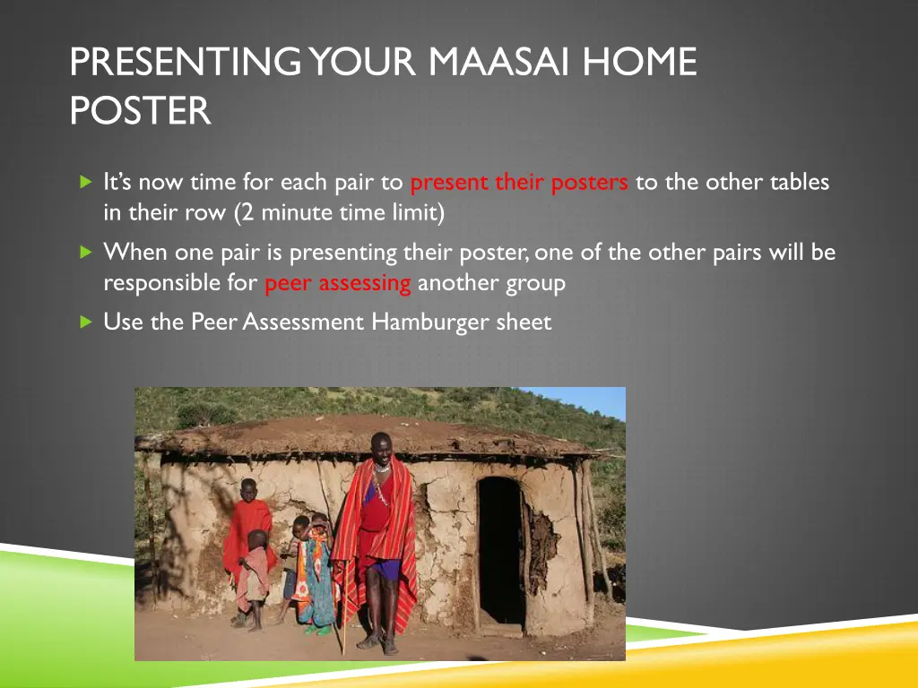 presenting your maasai home poster