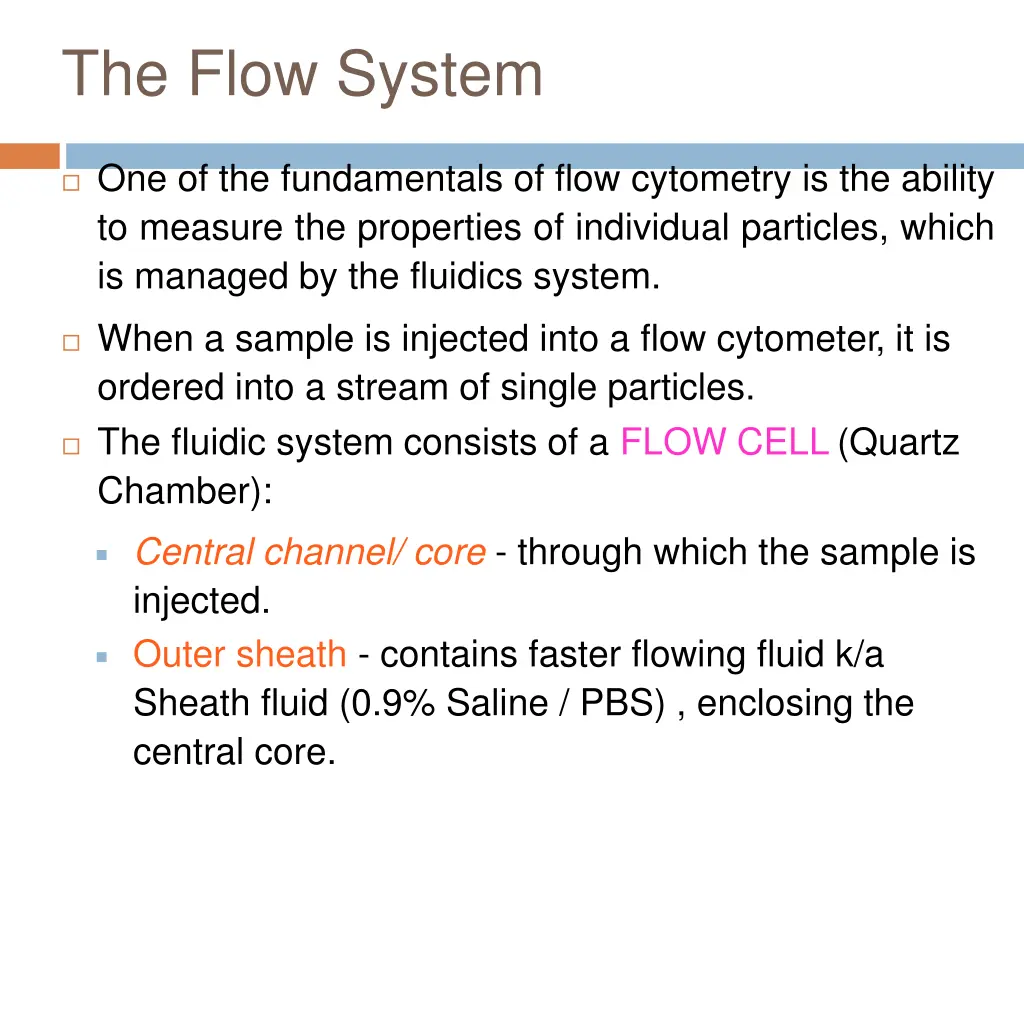 the flow system