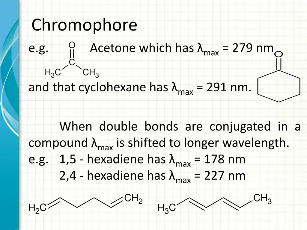 chromophore e g c ch 3