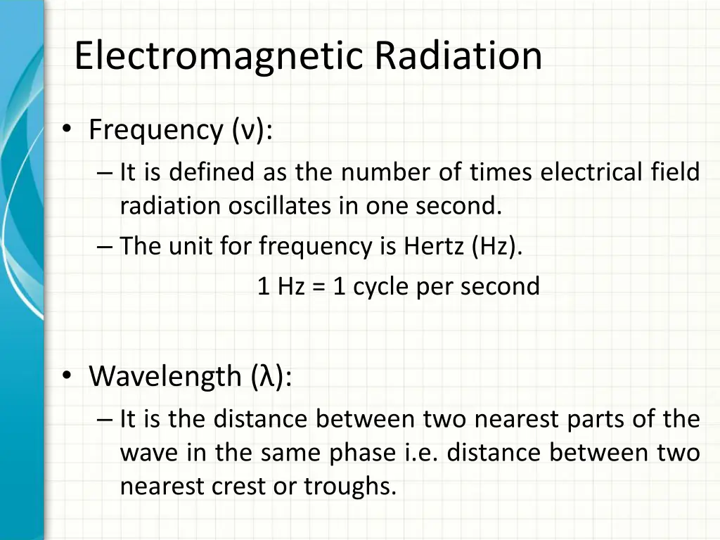 electromagnetic radiation 1