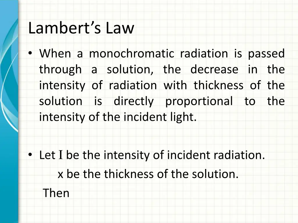 lambert s law 1