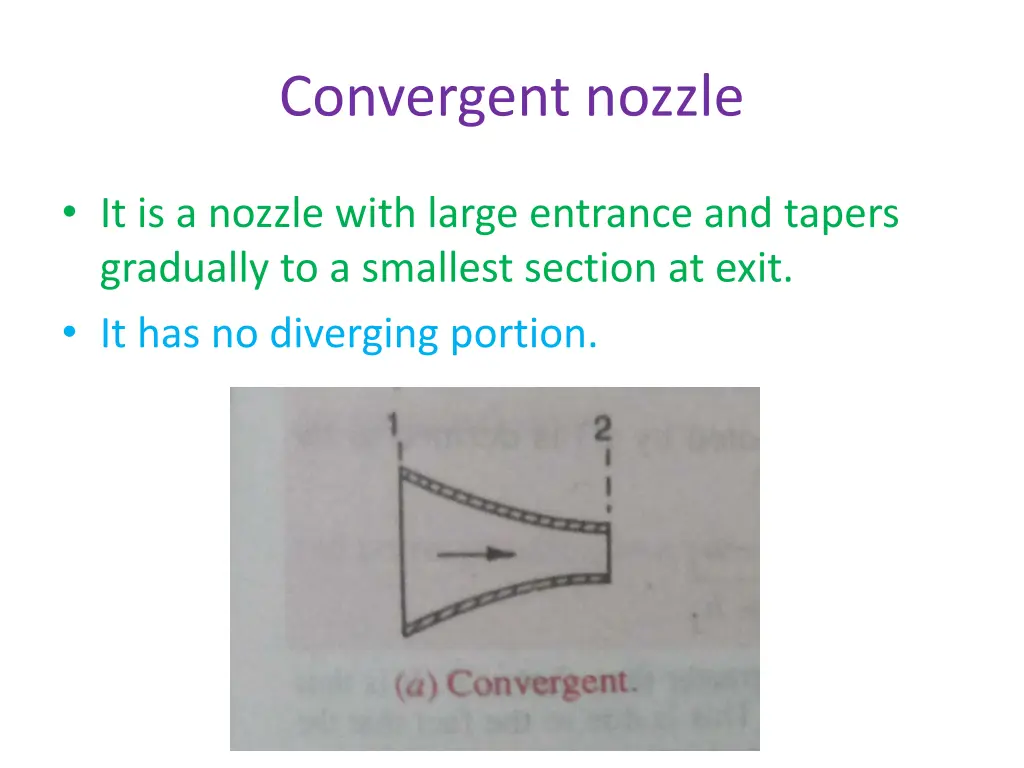 convergent nozzle