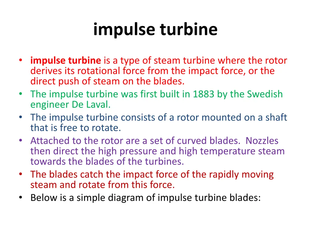 impulse turbine 1