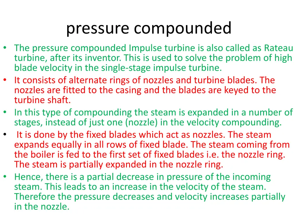 pressure compounded the pressure compounded