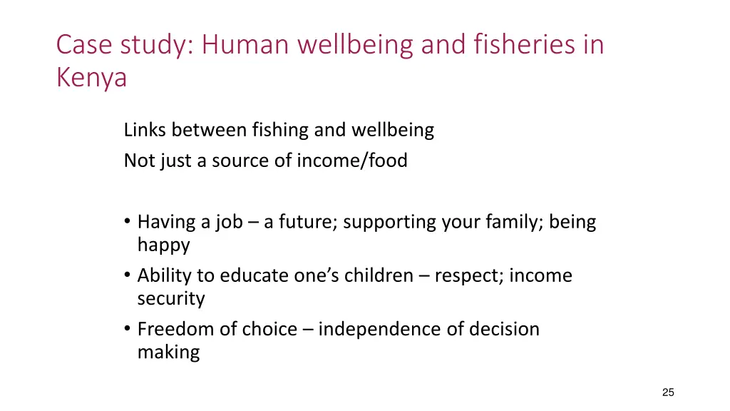 case study human wellbeing and fisheries in kenya