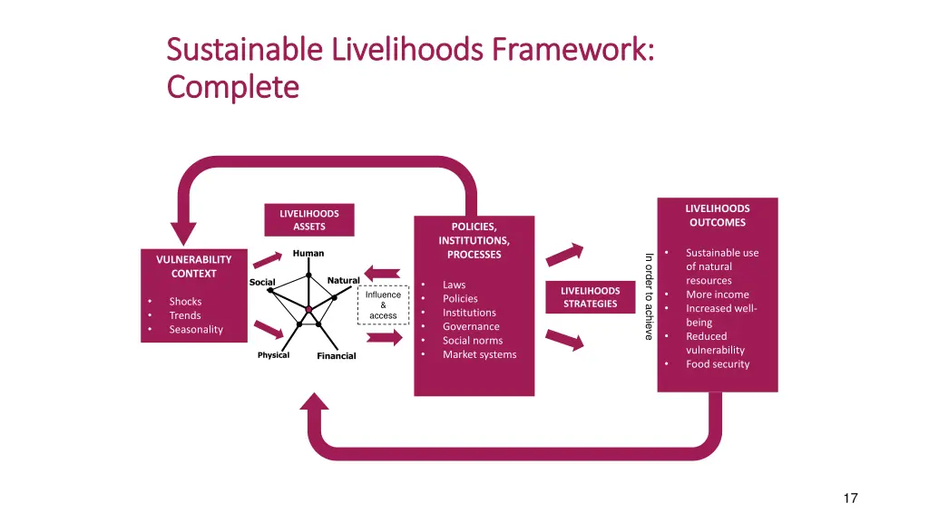 sustainable livelihoods framework sustainable