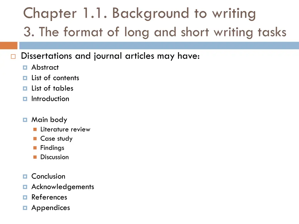 chapter 1 1 background to writing 3 the format 1