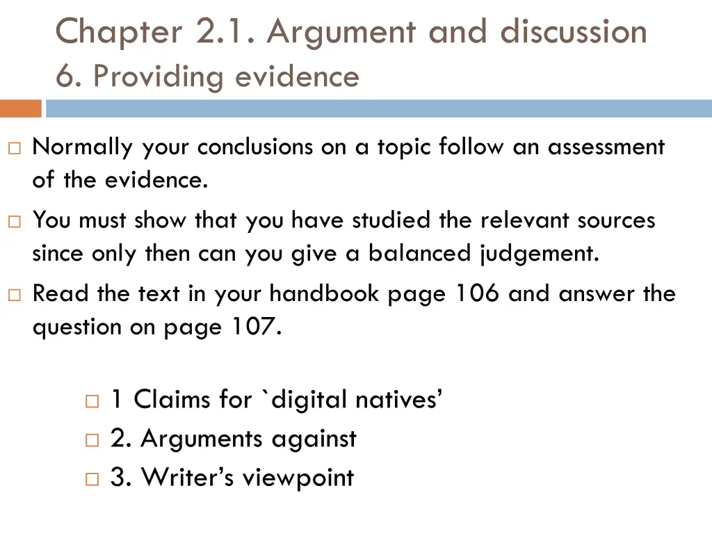 chapter 2 1 argument and discussion 6 providing