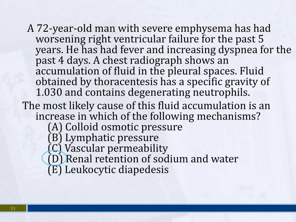 a 72 year old man with severe emphysema