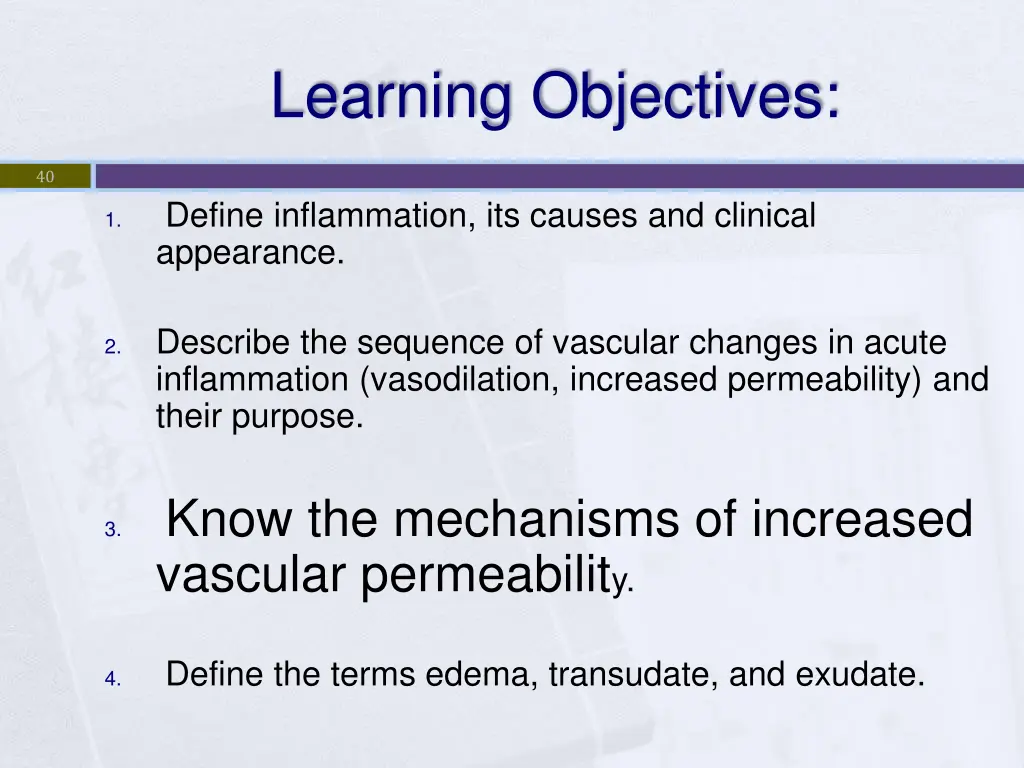 learning objectives 4