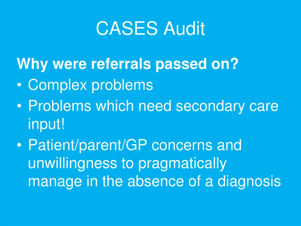 cases audit