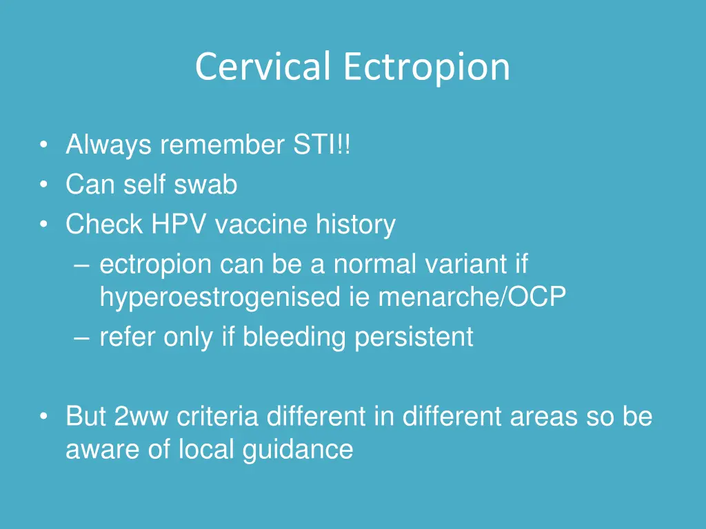 cervical ectropion