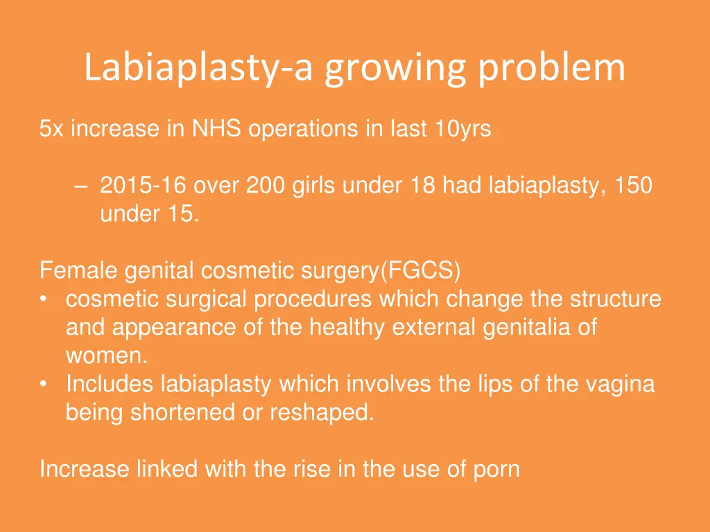 labiaplasty a growing problem