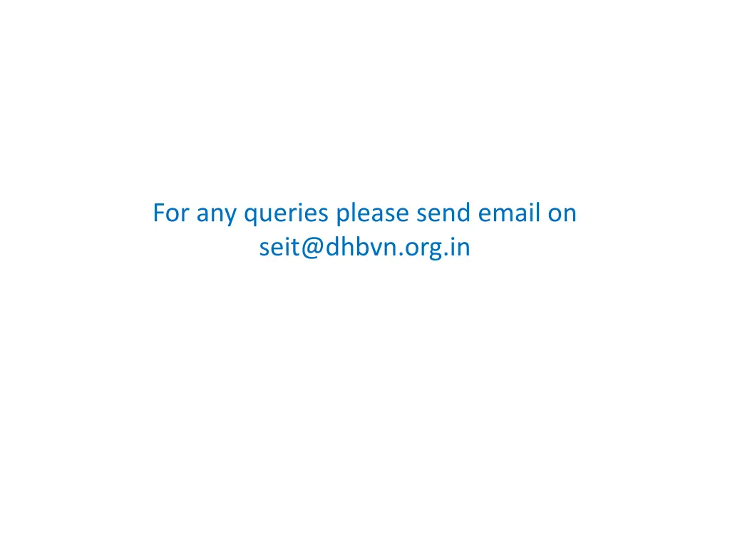 for any queries please send email on seit@dhbvn