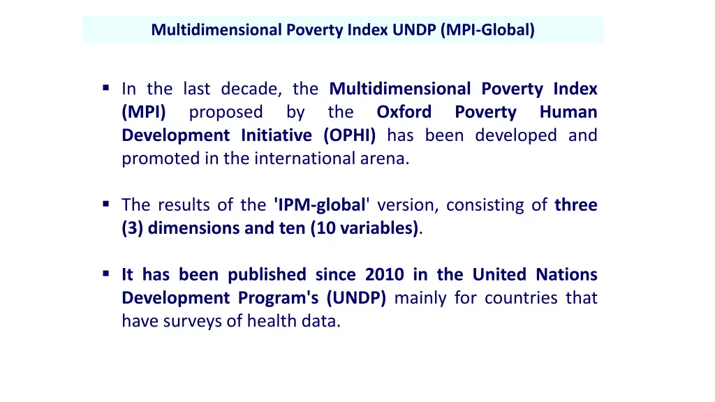 multidimensional poverty index undp mpi global