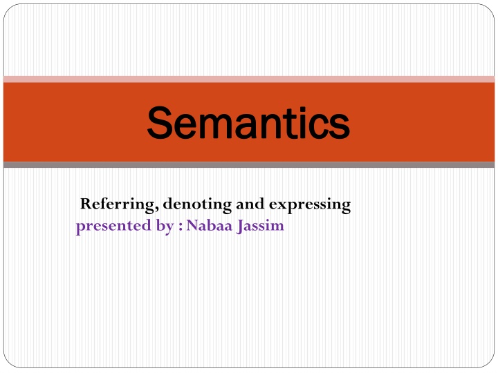 semantics semantics