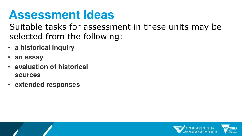 assessment ideas suitable tasks for assessment