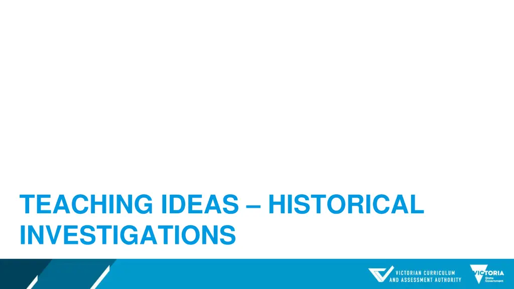 teaching ideas historical investigations