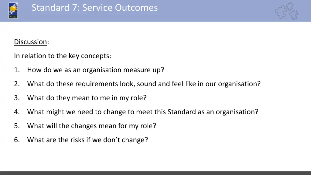 standard 7 service outcomes 1