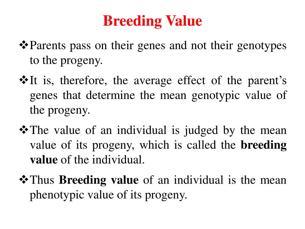 breeding value