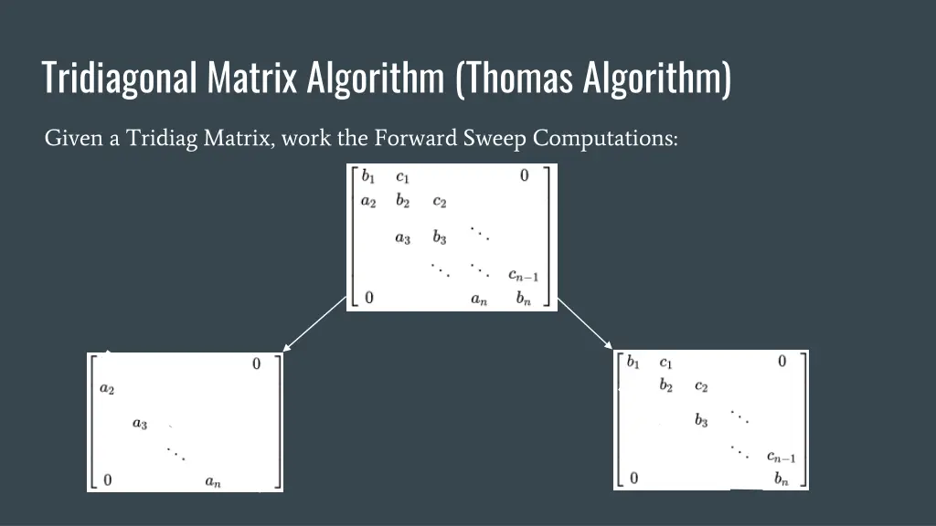 tridiagonal matrix algorithm thomas algorithm 1