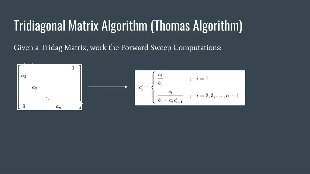 tridiagonal matrix algorithm thomas algorithm 2