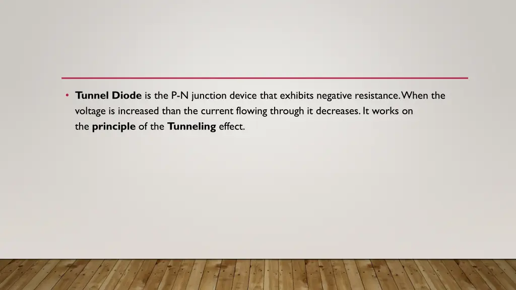 tunnel diode is the p n junction device that