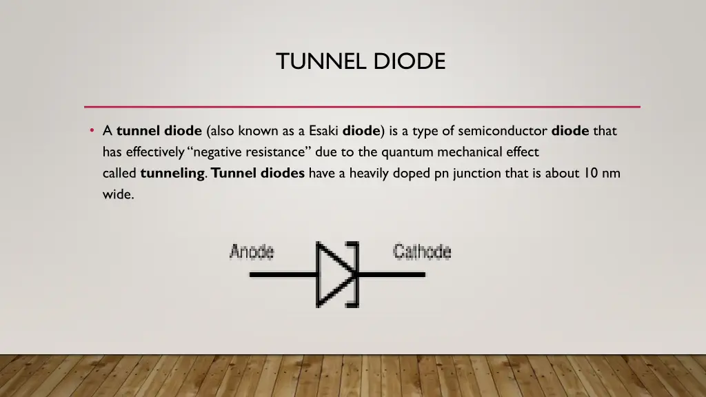 tunnel diode