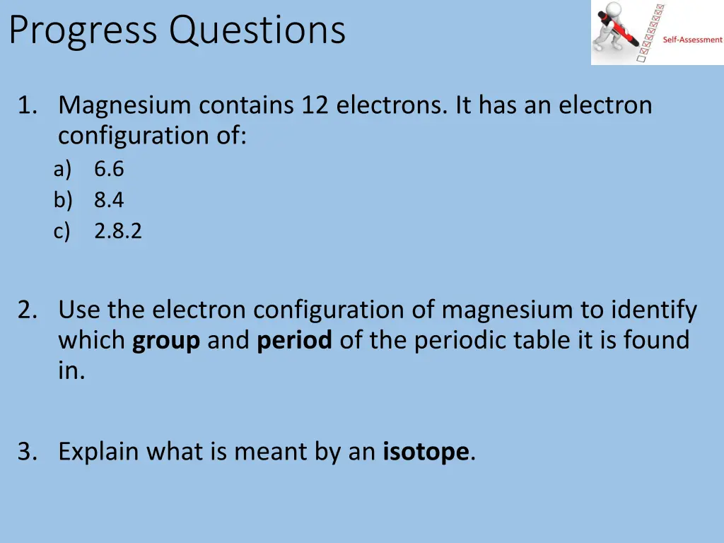 progress questions