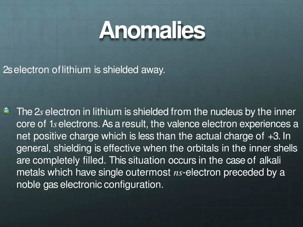 anomalies