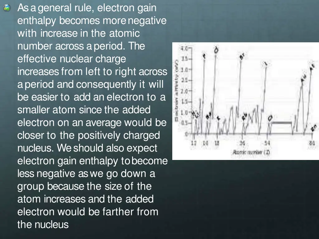 as a general rule electron gain enthalpy becomes