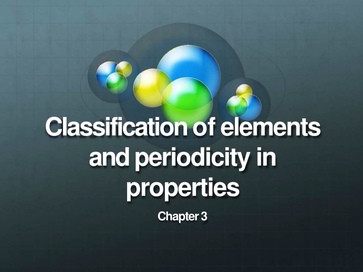 classification of elements and periodicity