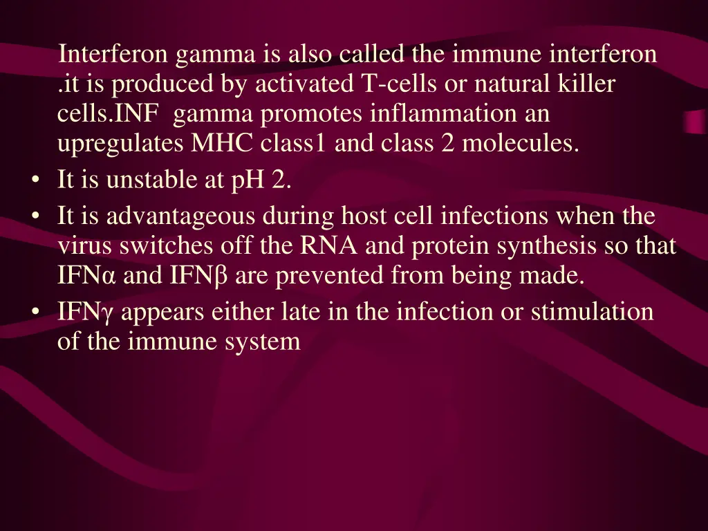 interferon gamma is also called the immune