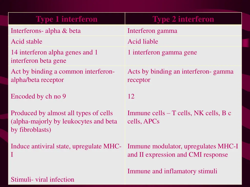 type 1 interferon interferons alpha beta acid