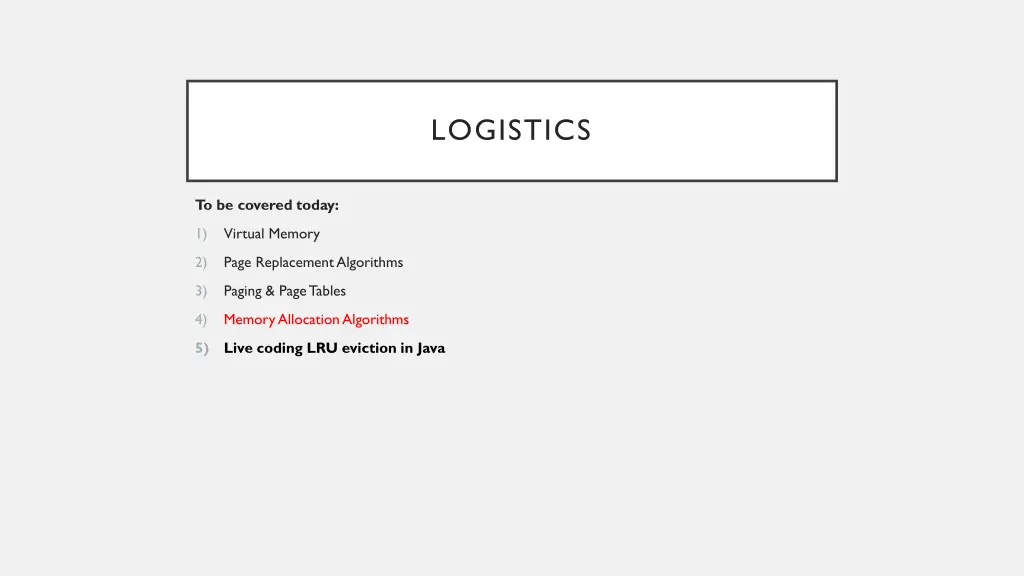 logistics