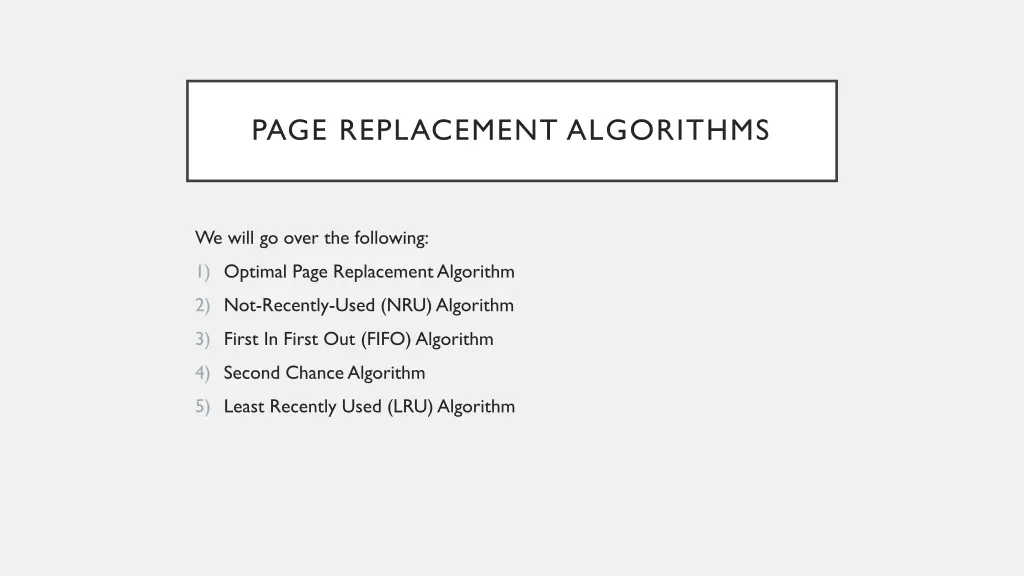 page replacement algorithms 1