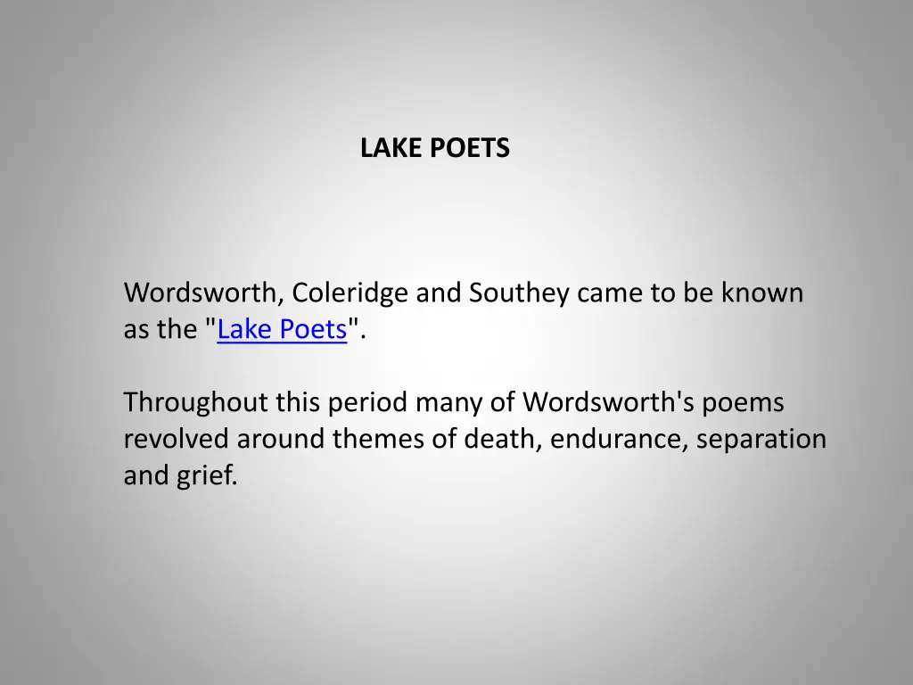 lake poets