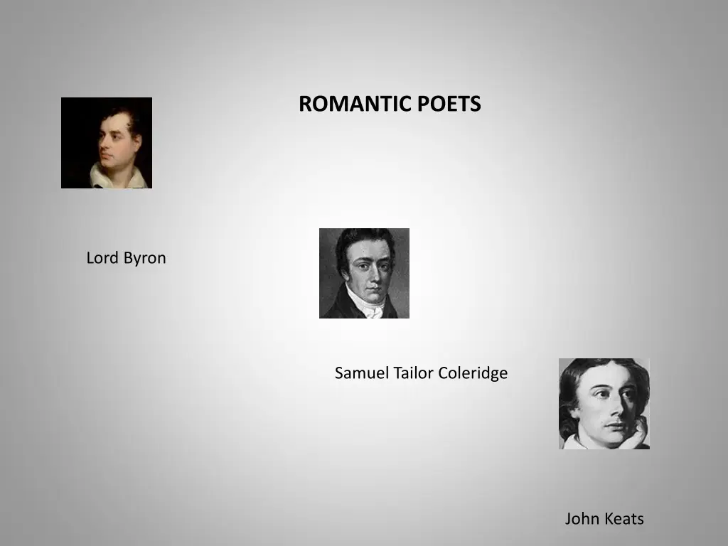 romantic poets