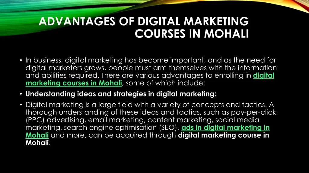 advantages of digital marketing courses in mohali