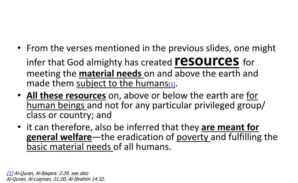 from the verses mentioned in the previous slides