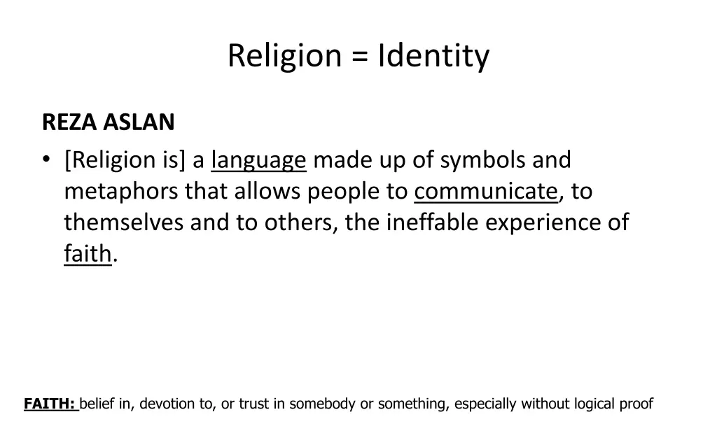 religion identity