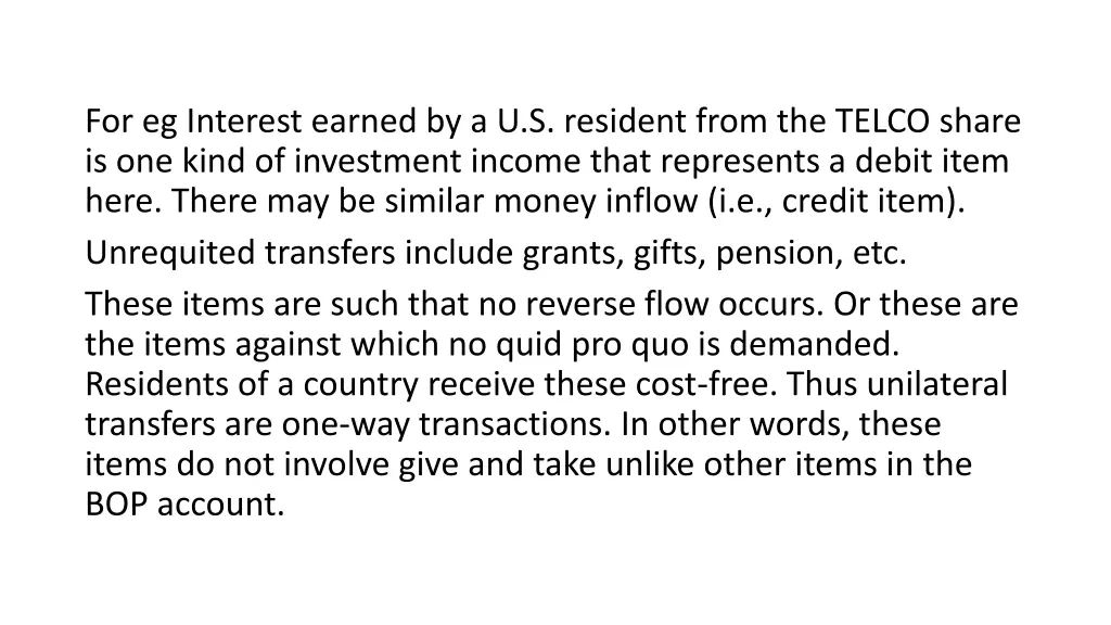 for eg interest earned by a u s resident from