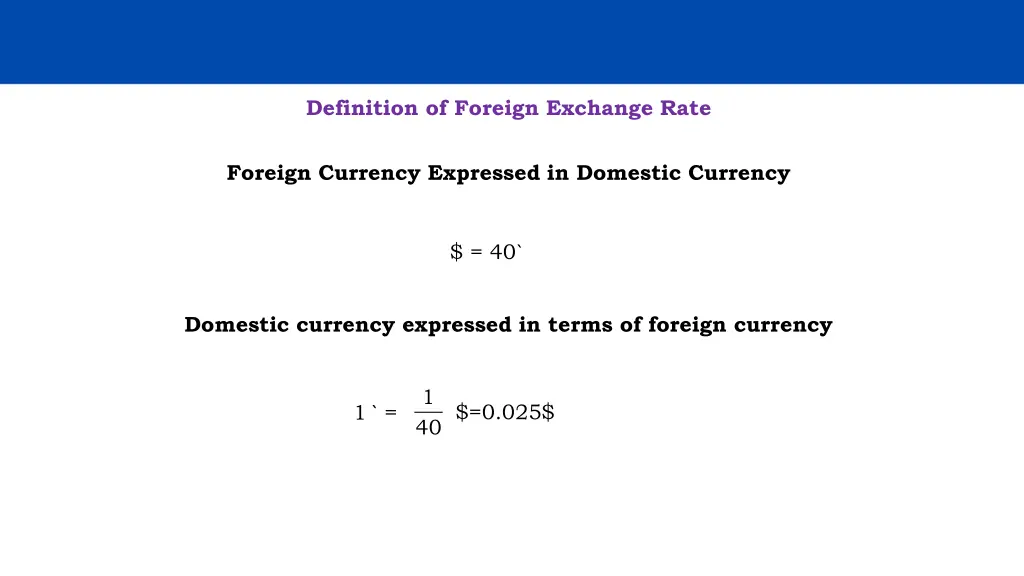 definition of foreign exchange rate