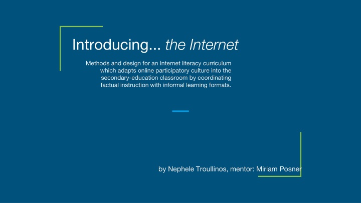 introducing the internet