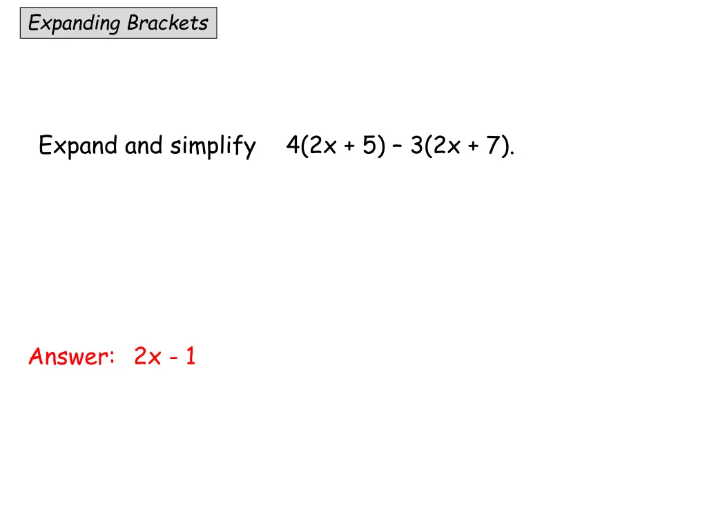 expanding brackets 2