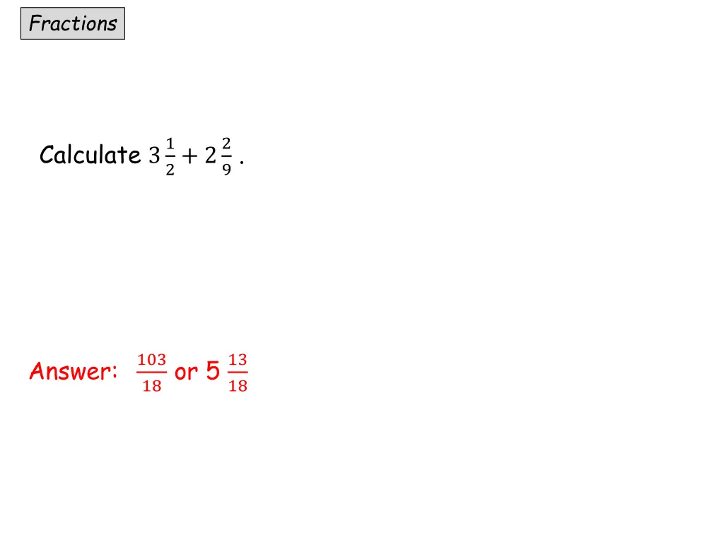 fractions 1