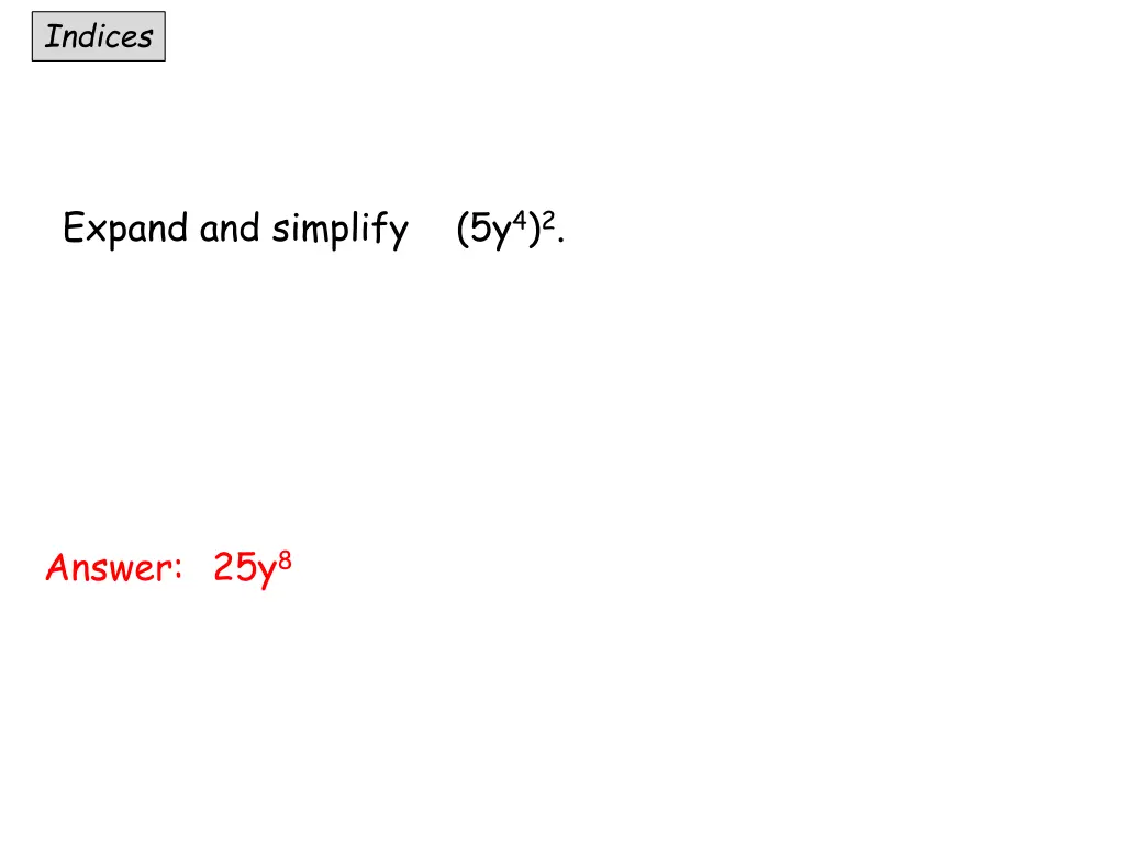 indices 1