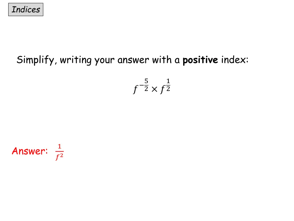 indices 2