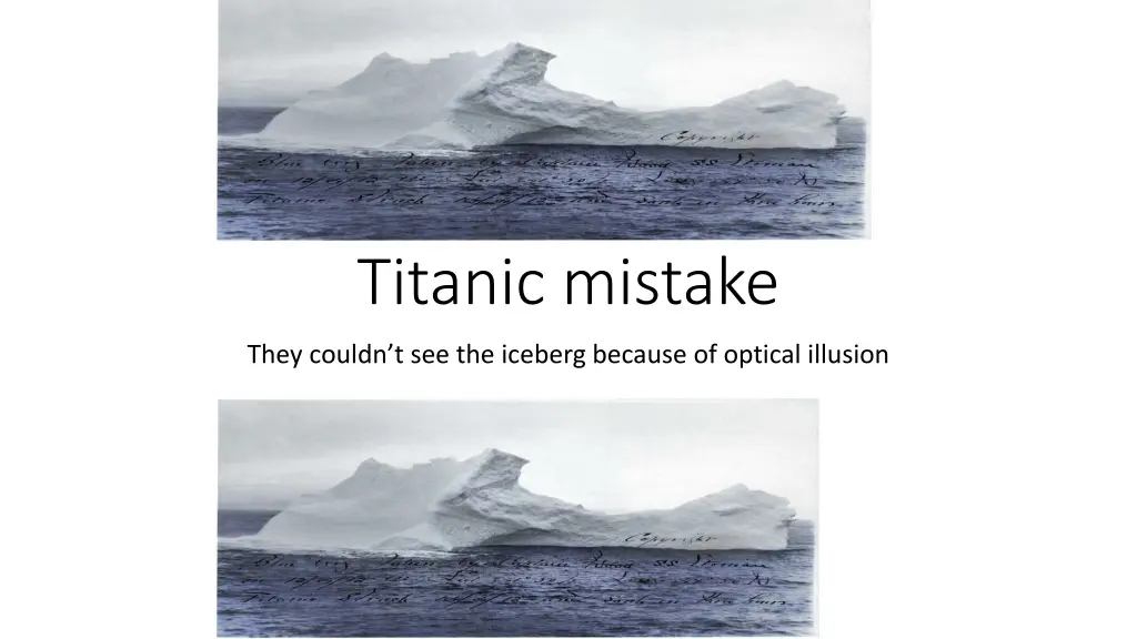 titanic mistake